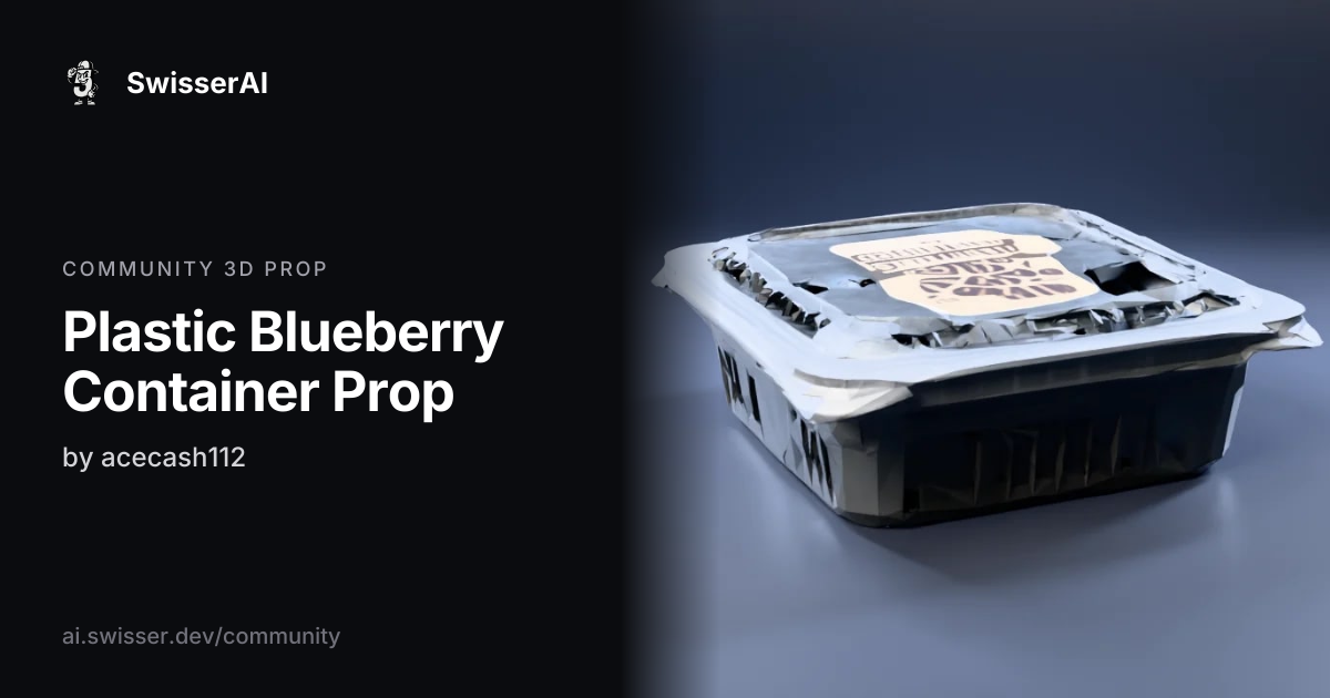 Plastic Blueberry Container Prop: FiveM 3D prop | SwisserAI