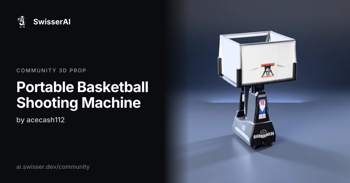 Portable Basketball Shooting Machine: FiveM 3D prop | SwisserAI