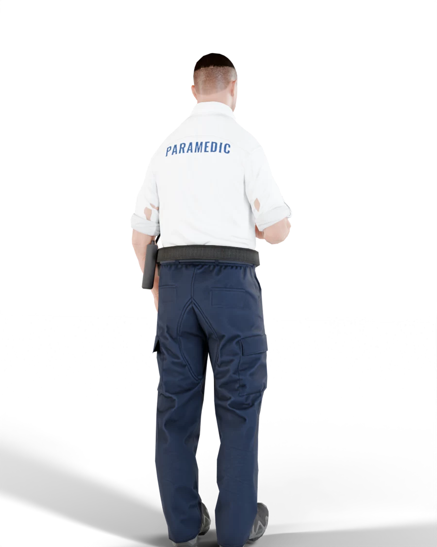Free FiveM ems uniform, back view