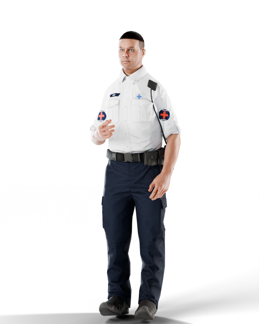 Free FiveM ems uniform, front view