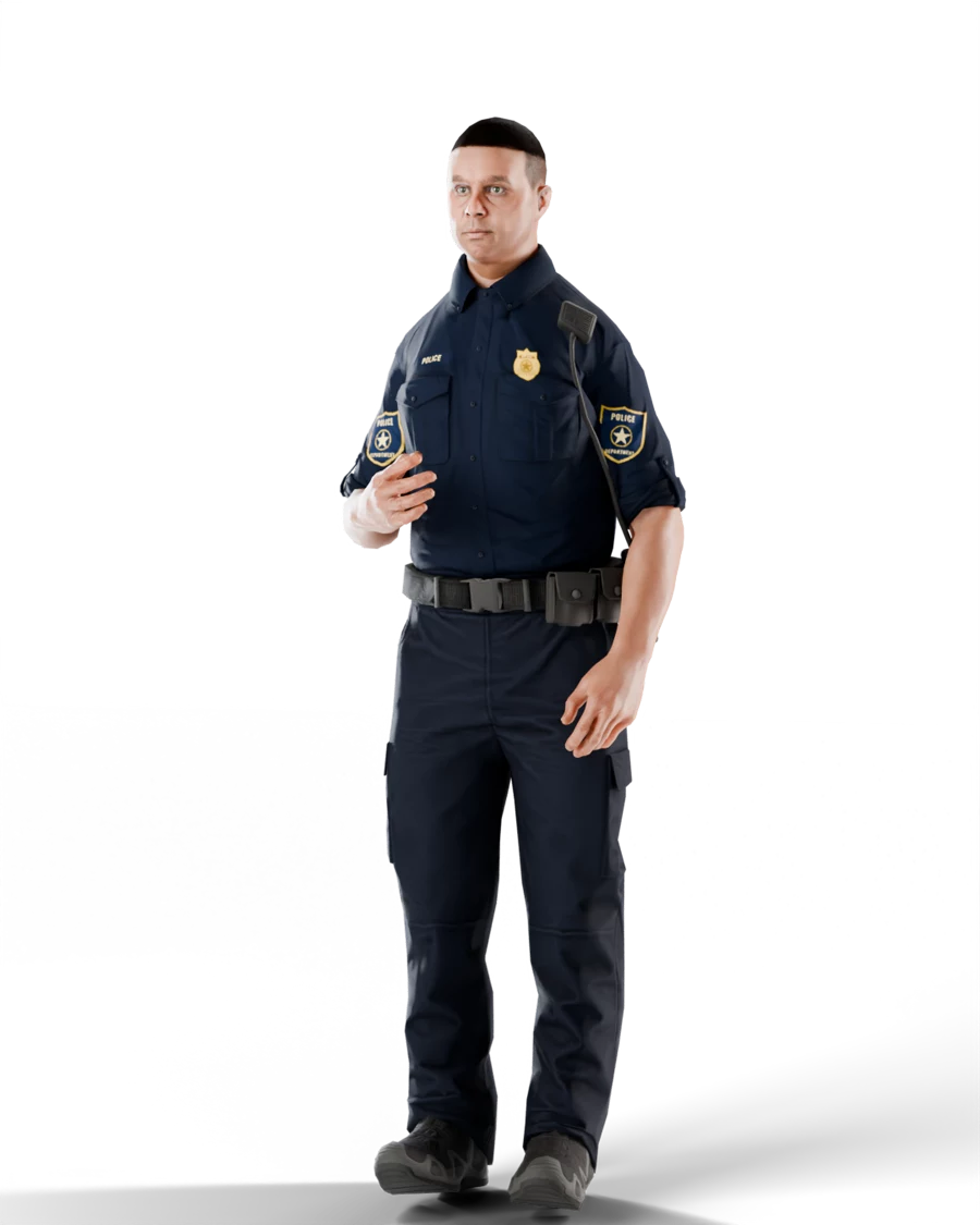 Free FiveM police uniform, front view