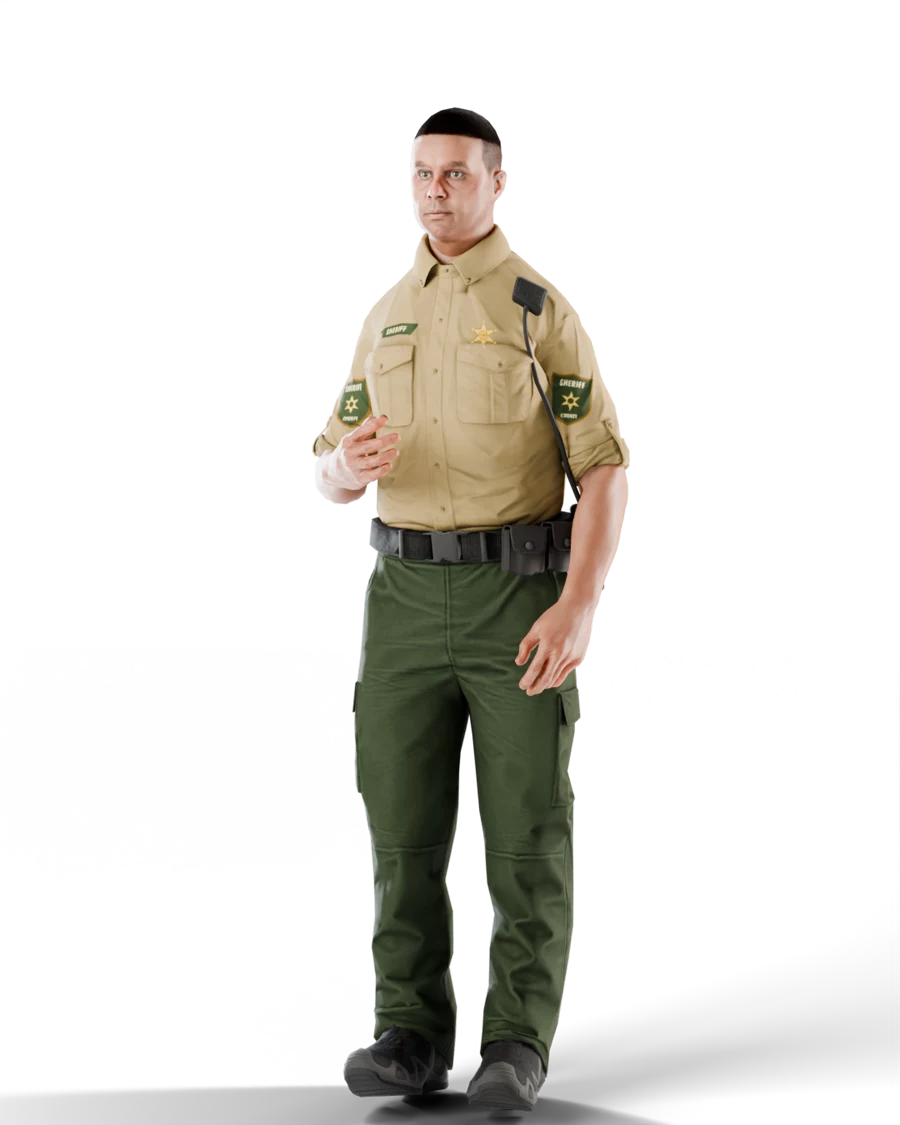 Free FiveM sheriff uniform, front view