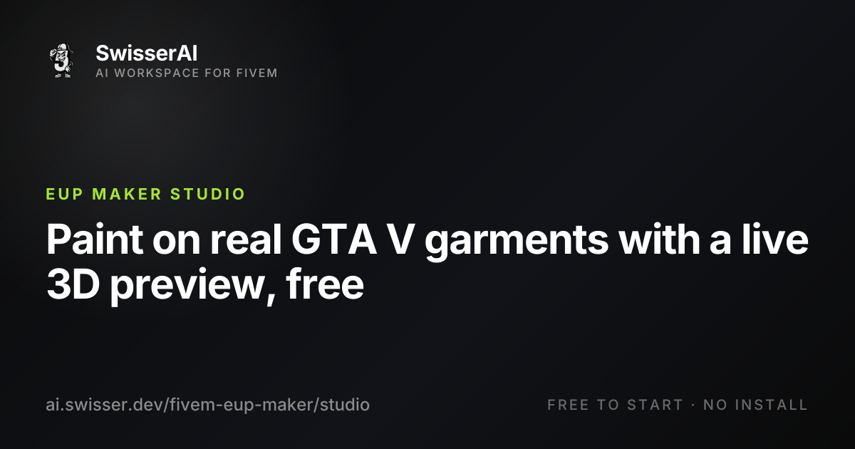 Free FiveM EUP Studio: Design Clothing Online | SwisserAI