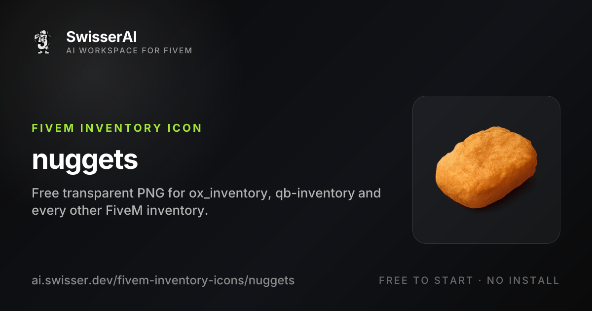 Nuggets FiveM Inventory Icon, Free PNG | SwisserAI