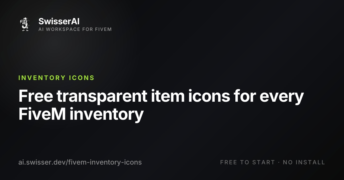 FiveM Inventory Icons & Item Images | Page 85 | SwisserAI