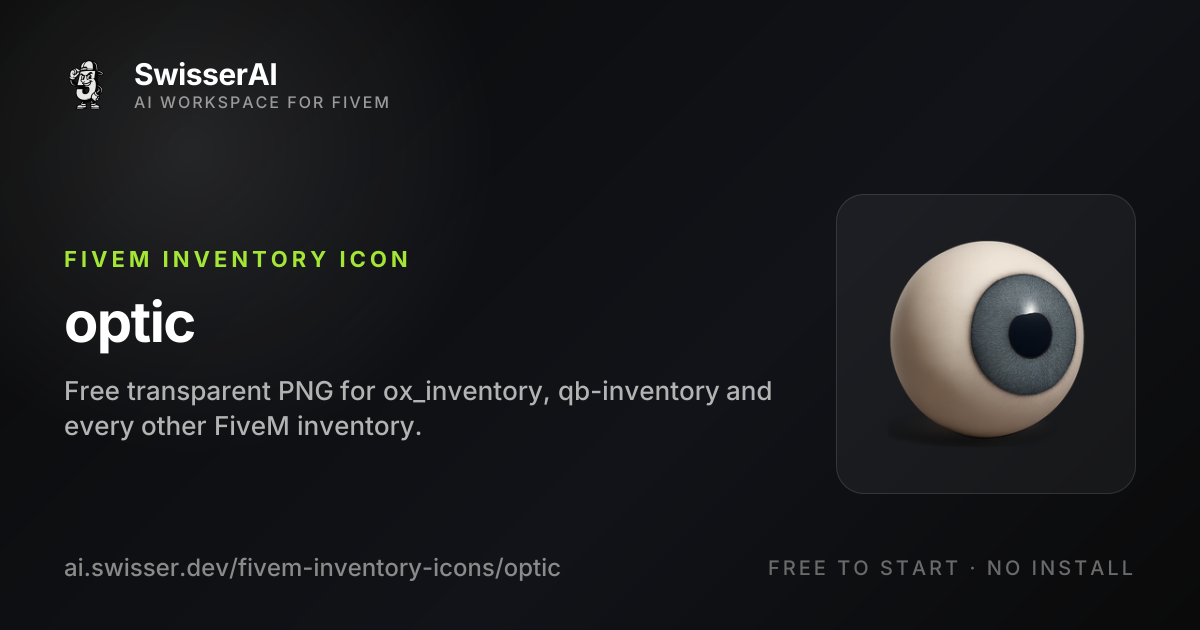 Optic FiveM Inventory Icon, Free PNG | SwisserAI