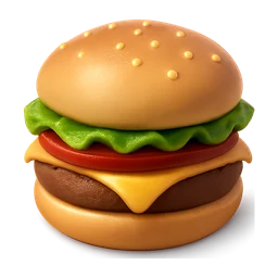 a burger in a cartoon style FiveM inventory icon