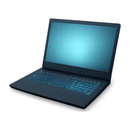 Advanced gaming laptop glowing light on keyboard and screen FiveM inventory icon