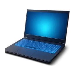 Advanced gaming laptop glowing light on keyboard and screen FiveM inventory icon