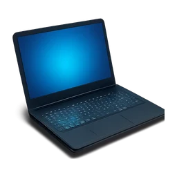 Advanced gaming laptop glowing light on keyboard and screen FiveM inventory icon