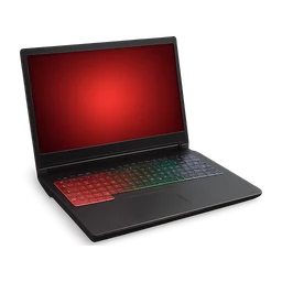 Advanced gaming laptop rgb on keyboard and glowing red scree FiveM inventory icon