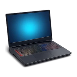 Advanced gaming laptop rgb on keyboard and glowing screen FiveM inventory icon