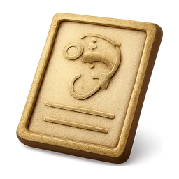Angling commemorative certificate FiveM inventory icon