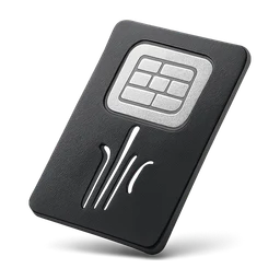 black and platinum hacker access card FiveM inventory icon
