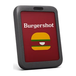 Burgershot management tablet with 'Burgershot' text and burg FiveM inventory icon