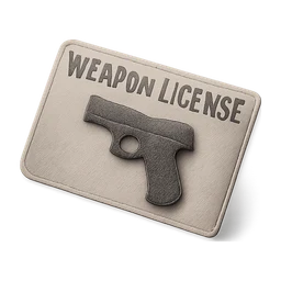 card realistic weapon license FiveM inventory icon