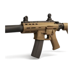Combat pdw gta5 online tan and black integrated suppressor FiveM inventory icon