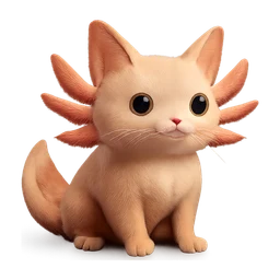 cute cat mixed with axolotl FiveM inventory icon