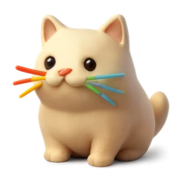 cute cat with color whiskers FiveM inventory icon