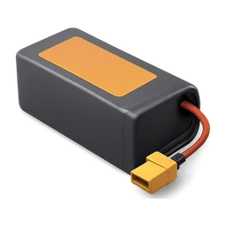 drone lipo battery pack, dark grey with orange label, xt60 c FiveM inventory icon