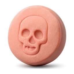 Ecstasy pill with a skull engraved on it FiveM inventory icon