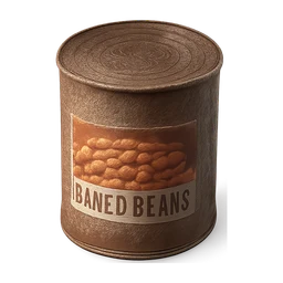 Game inventory icon, a rusty tin can of baked beans with a t FiveM inventory icon