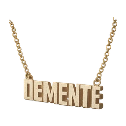 gold chain with DEMENTE name pendant FiveM inventory icon