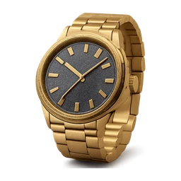 Golden watch with black and platinum dial FiveM inventory icon