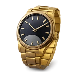 Golden watch with black and platinum dial FiveM inventory icon