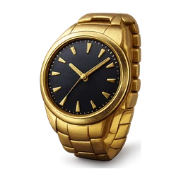 Golden watch with shiny black and gold dial FiveM inventory icon