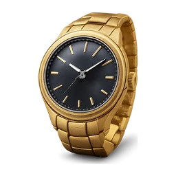 Golden watch with shiny black and platinum dial FiveM inventory icon