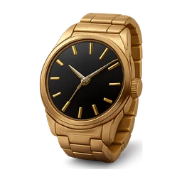 Golden watch with shiny black dial FiveM inventory icon