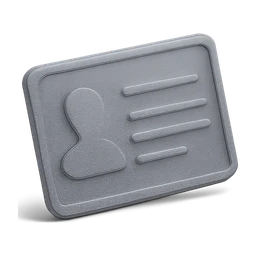 grey id card with white lines FiveM inventory icon