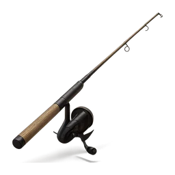 Modern brown and black fishing rod FiveM inventory icon