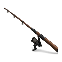 Modern brown and black fishing rod FiveM inventory icon