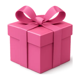 modern pink present FiveM inventory icon