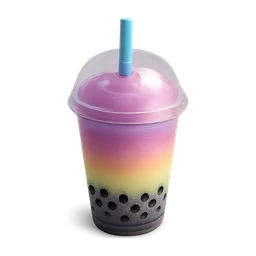 multiple colour boba frappe with straw and lid FiveM inventory icon