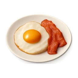 on a plate, served so it doesn't fall apart, Simple breakfas FiveM inventory icon