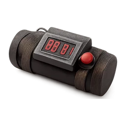 Pipe bomb breaching charge with timer and red button FiveM inventory icon