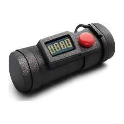 Pipe bomb breaching charge with timer and red button FiveM inventory icon