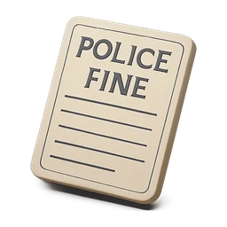 police fine paper FiveM inventory icon