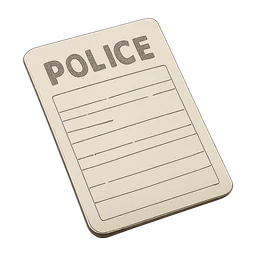 police fine paper FiveM inventory icon
