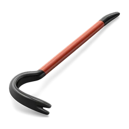 Red and black crowbar FiveM inventory icon