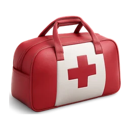 red and white modern medical duffle bag FiveM inventory icon