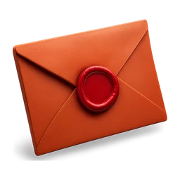 Red wax sealed secret envelope FiveM inventory icon