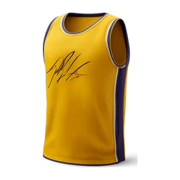 Signed basketball jersey with laker colors FiveM inventory icon