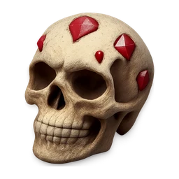 Skull Art with Diamonds red FiveM inventory icon