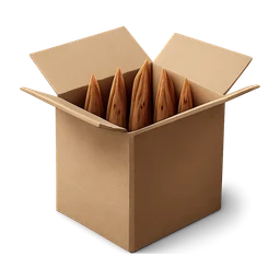 smg open cardboard ammo box with cartridges sticking FiveM inventory icon