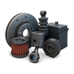 Various car parts FiveM inventory icon