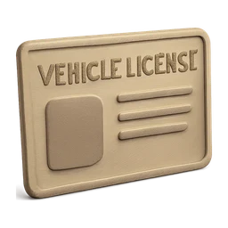 vehicle license FiveM inventory icon